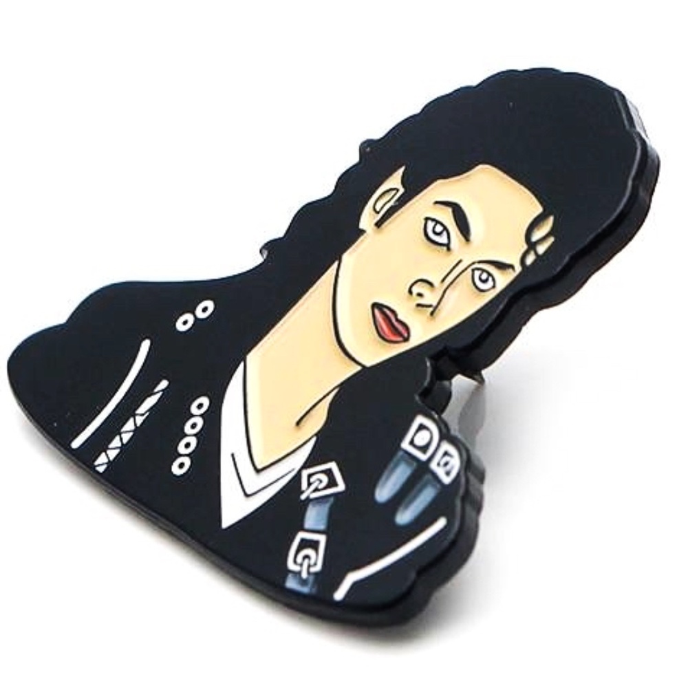 MICHAEL JACKSON ‘BAD’ALBUM COVER ENAMEL PIN LAPEL PIN BROOCH NWT - Picture 6 of 12